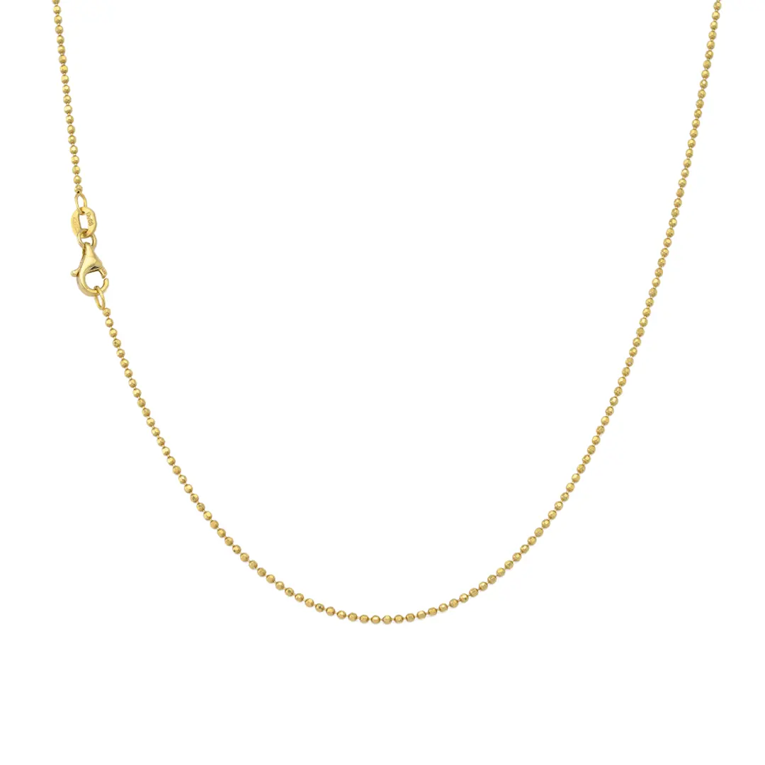 14K Gold Ball Chain Necklace - Image 2