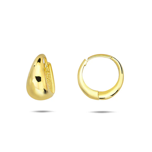 9K Gold Bold Mini Hoops