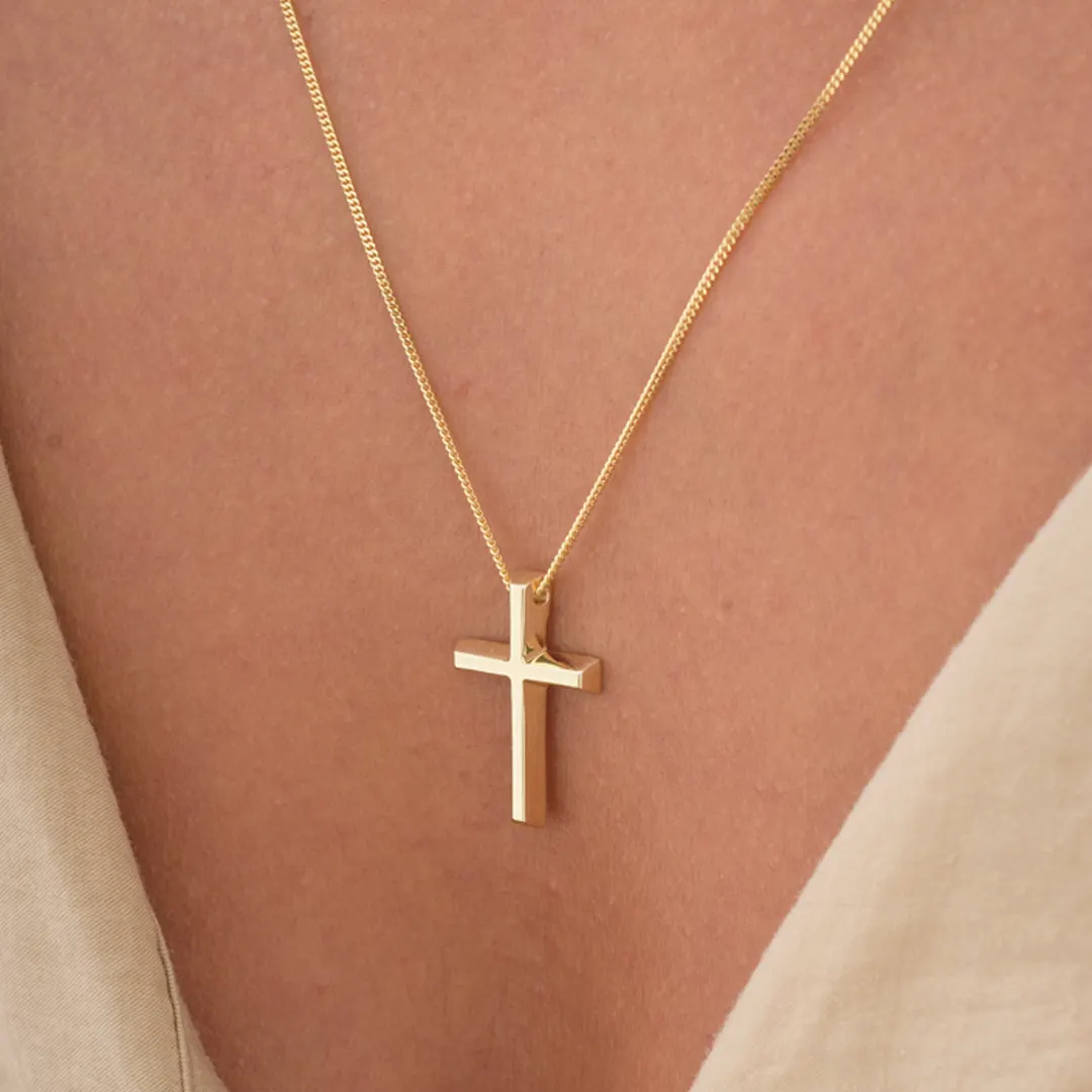 Faceted Gold Cross - Image 2