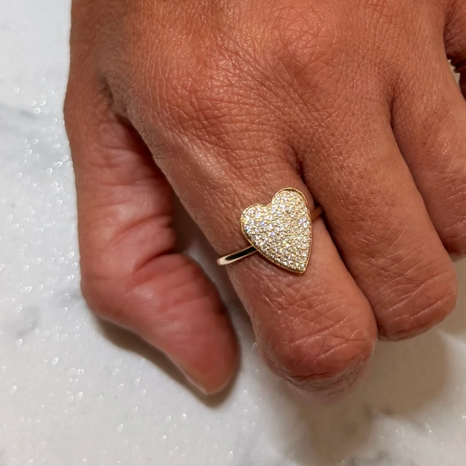 Pavé Heart Ring - Image 3