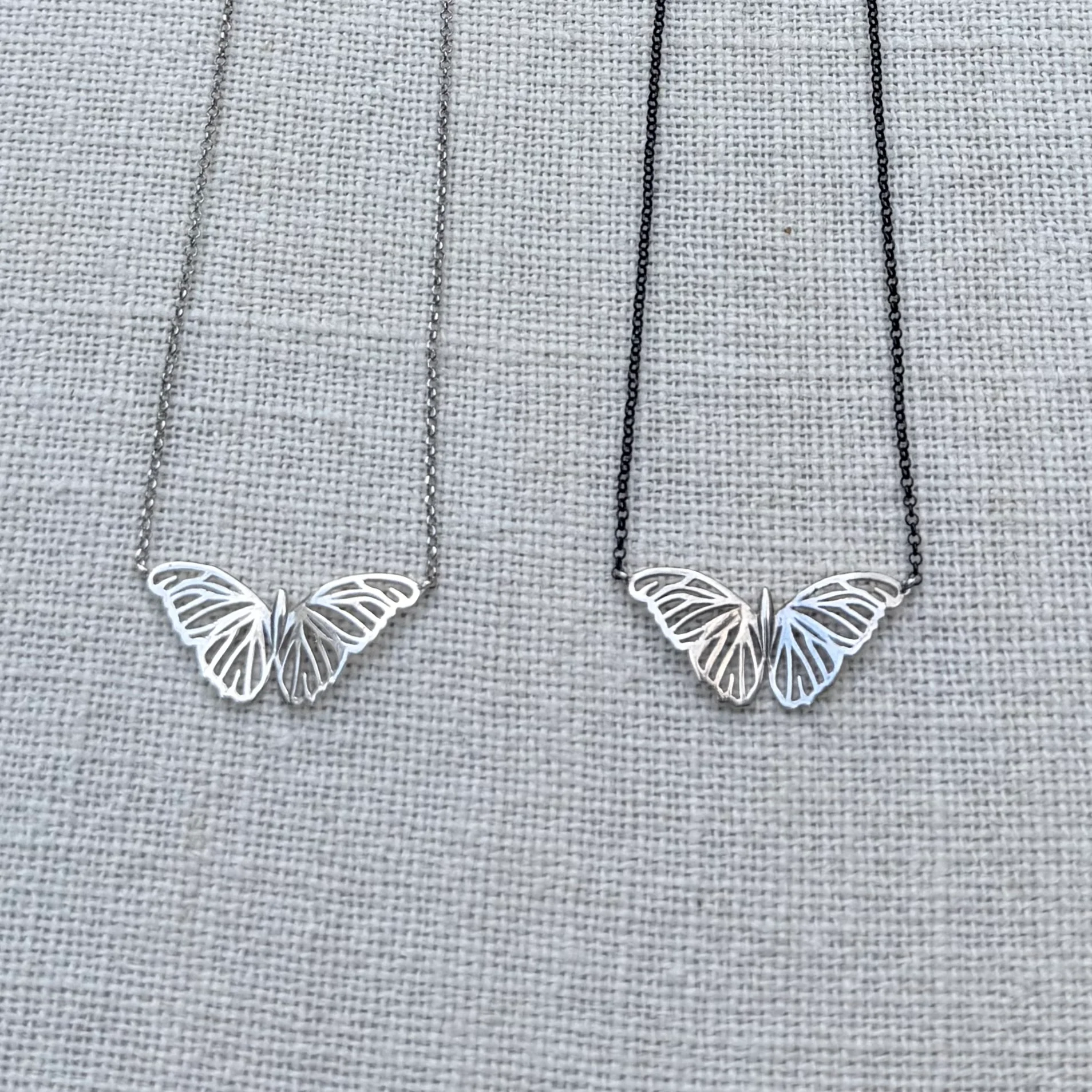 Silver Butterfly Necklace