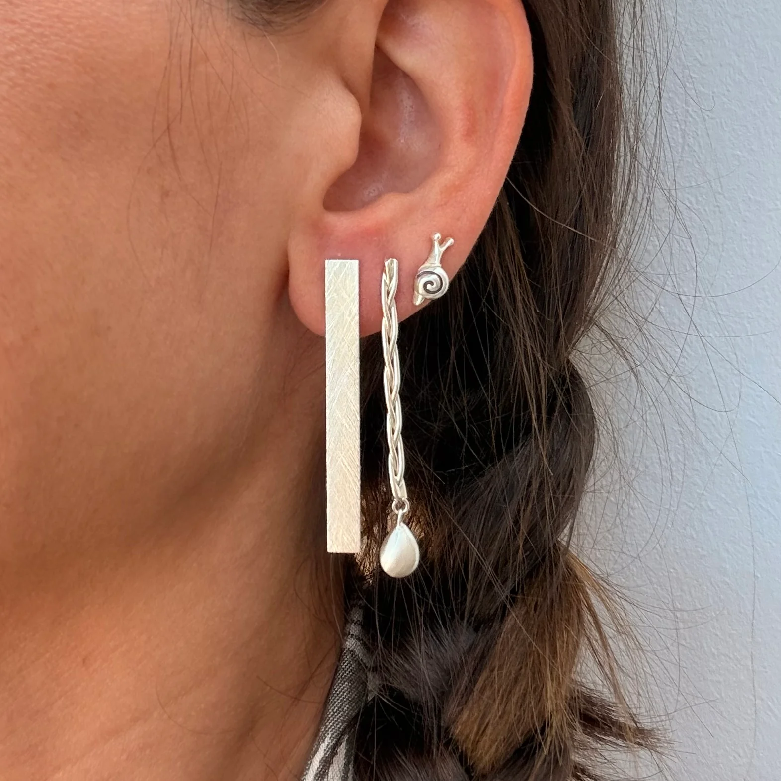 Silver Snail Studs - Image 5
